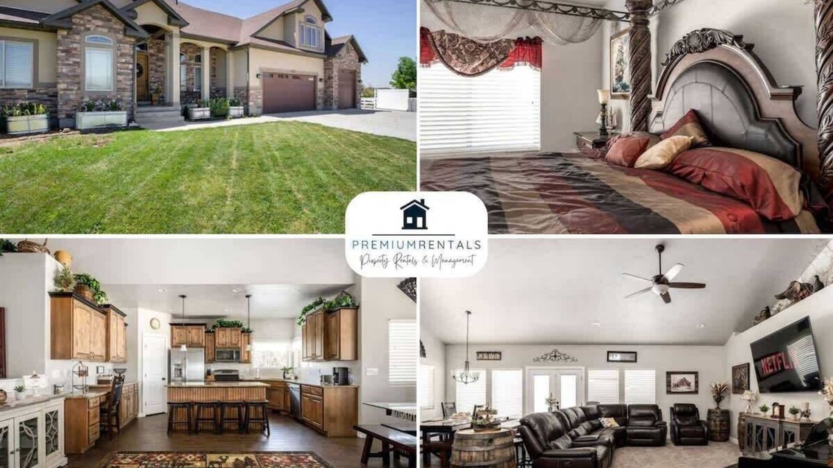 Grantsville House | Spacious Retreat for over 32 Parking, Horse Stalls