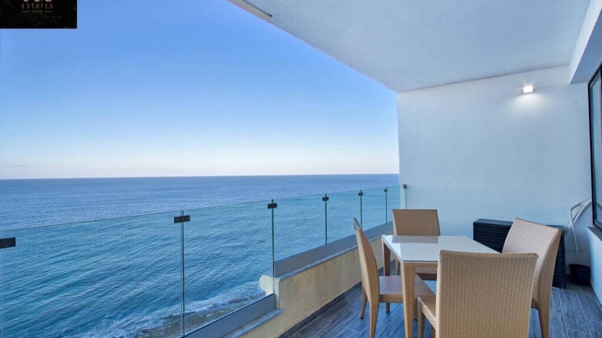 Tower Road Apartment | Spacious Seafront 3BR, Sliema