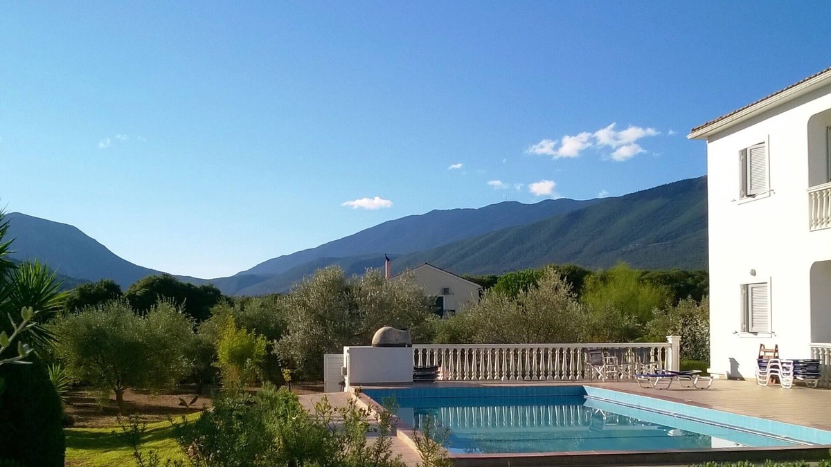 Sami Villa | Spacious secluded rural villa with private pool, panoramic views, AC sleeps 6-13