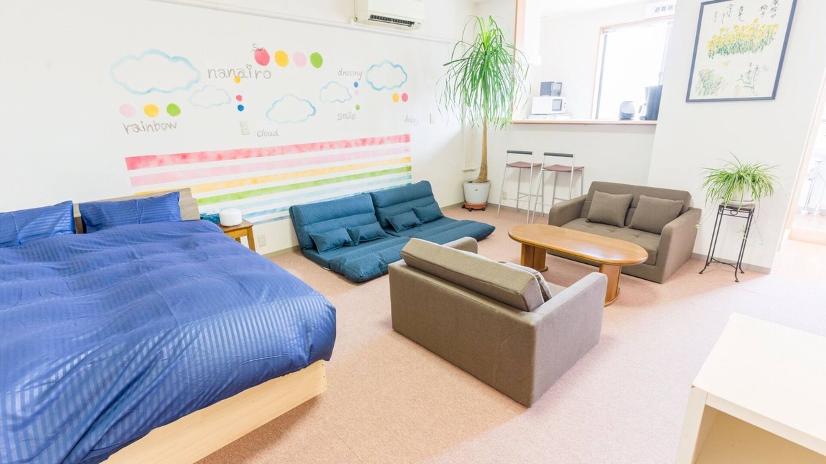 Yamagata Apartment | Spacious studio apartment in the city center Free parking 1 Qsize car 4 sofa beds/Yamagata Yamagata