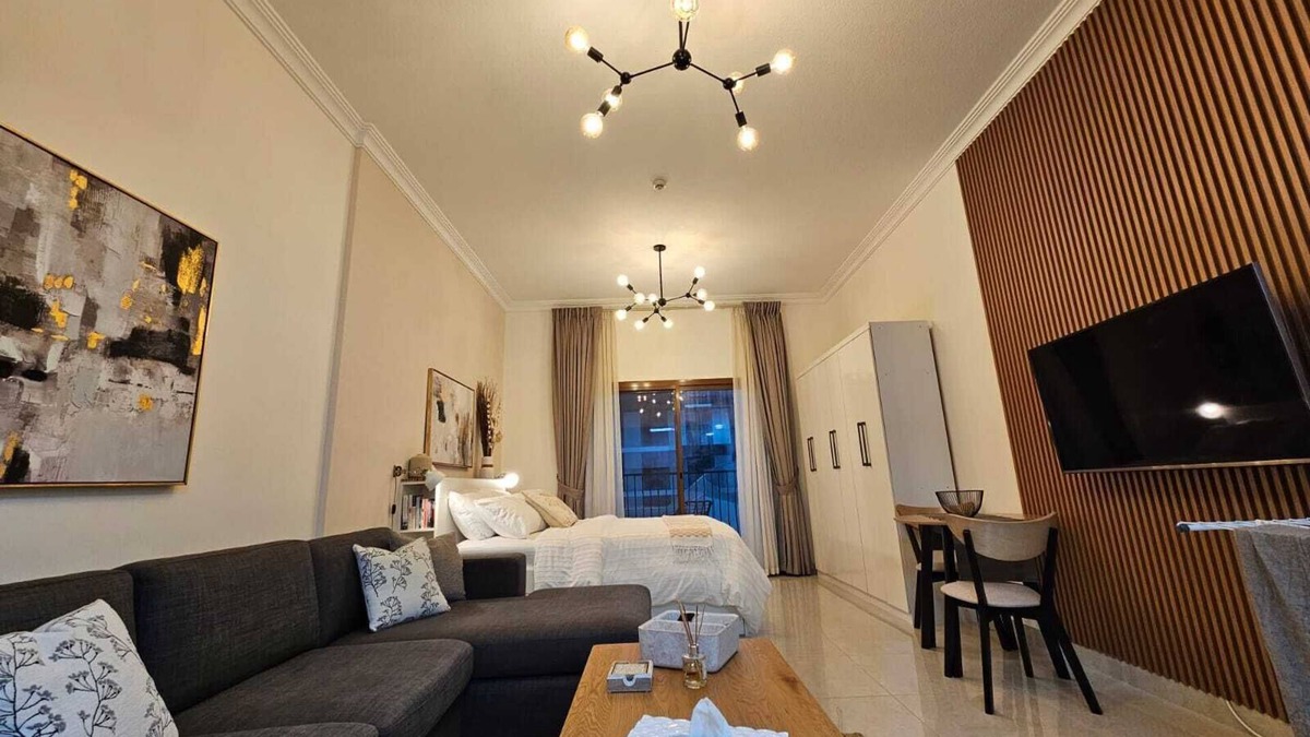 Jumeirah Village Circle Apartment | Spacious studio apartment in JVC Dubai near Circle mall with pool, gym, WiFi, AC