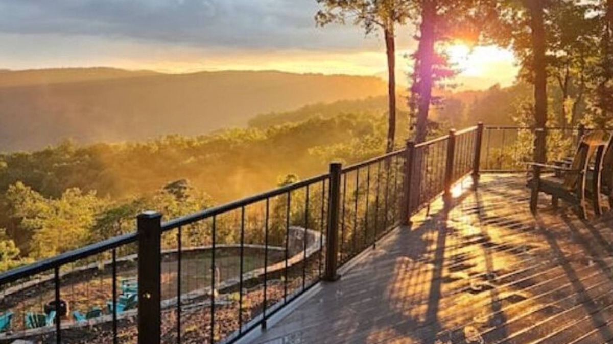 Rosman Cabin | Spectacular mountain lodge with long mountain and lake views. Sunset heaven!