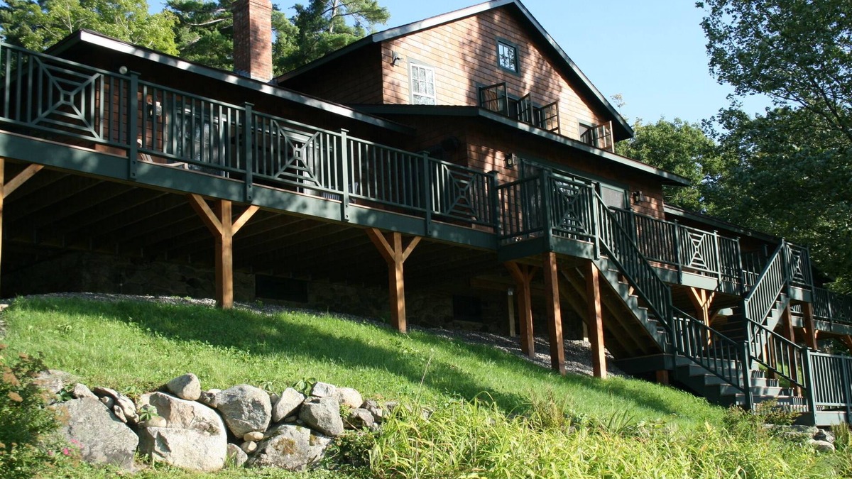 Moultonborough House | Spectacular Squam Lake, NH 6 BR House-tennis/pickle court, dock, private beach