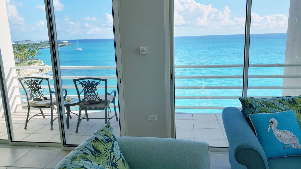 Maho Condo | Spectacular View Ocean Front w/New Furnishings On Private Beach!