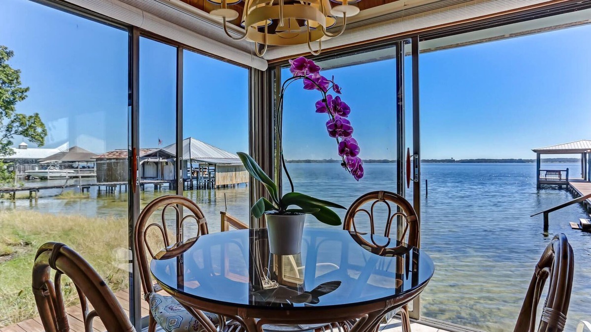 Starke House | Spectacular Views On A Pristine Lake, Home sits at the waters edge for best view