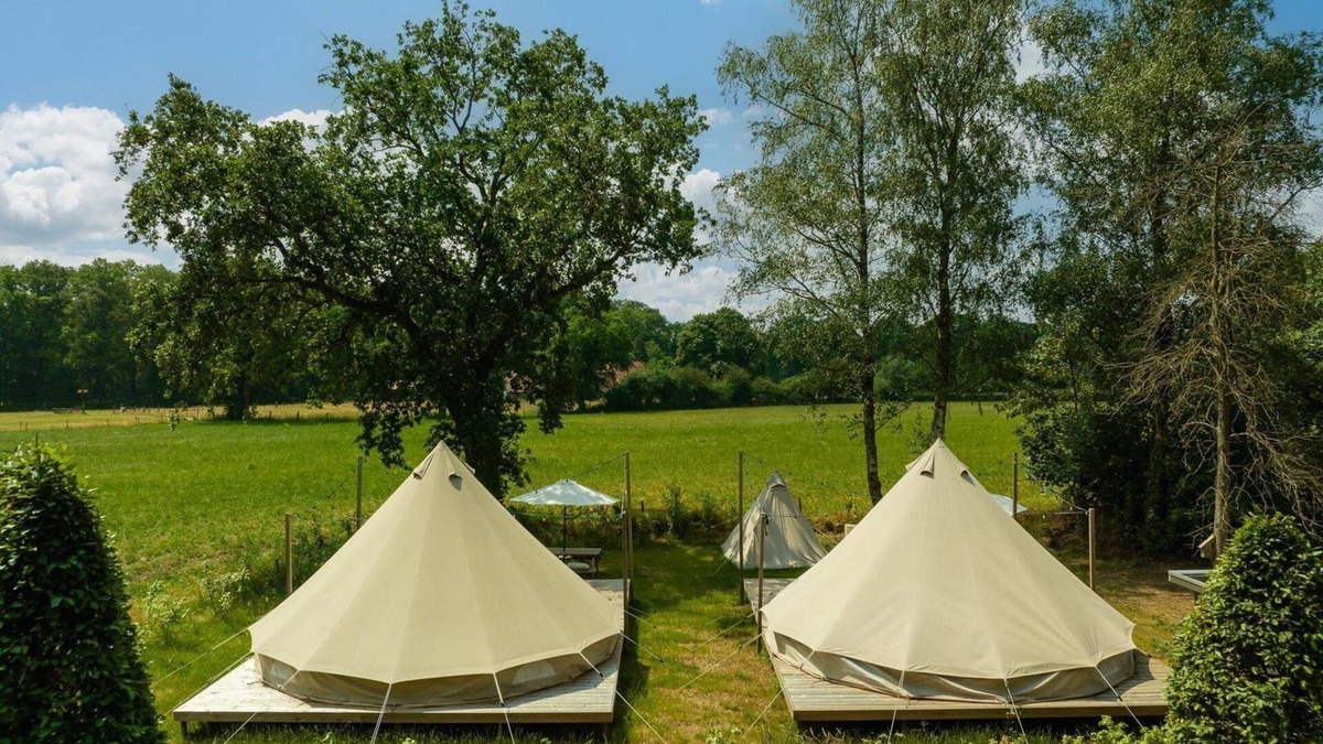 Notter Cabin | Spend the night in a cozy bell tent overlooking the meadows!