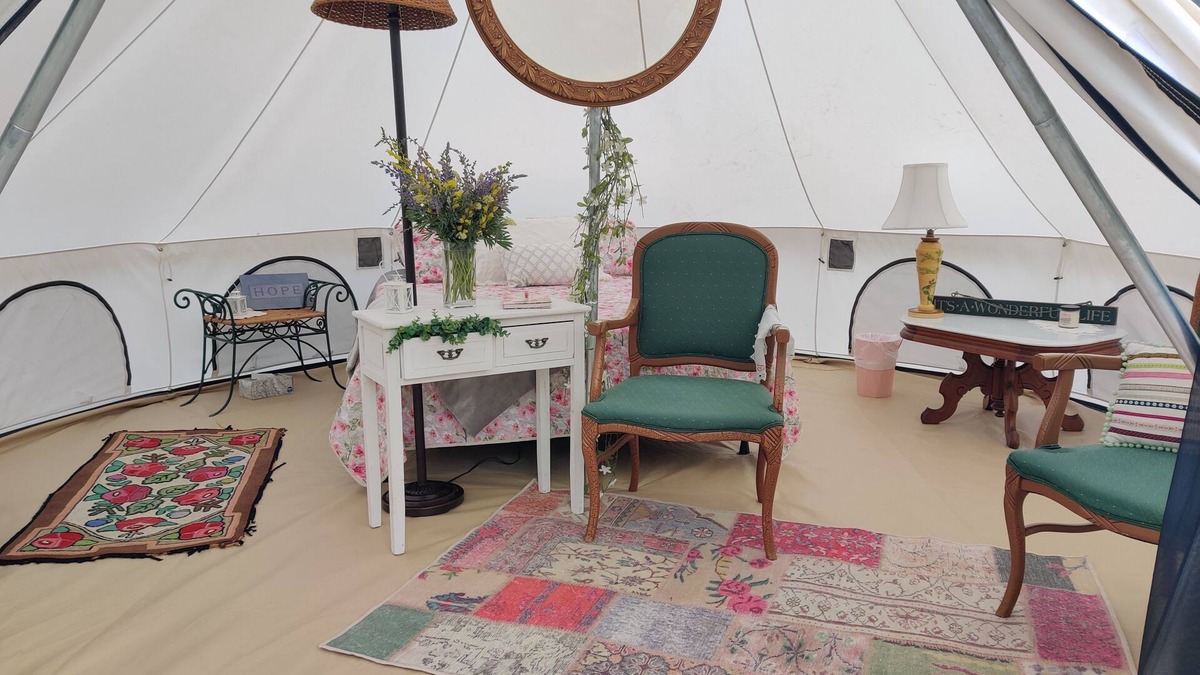Glacier Country Cabin | Spring Serenity Yurt, glamping just 2 miles from Quinn's Hot Springs Resort!