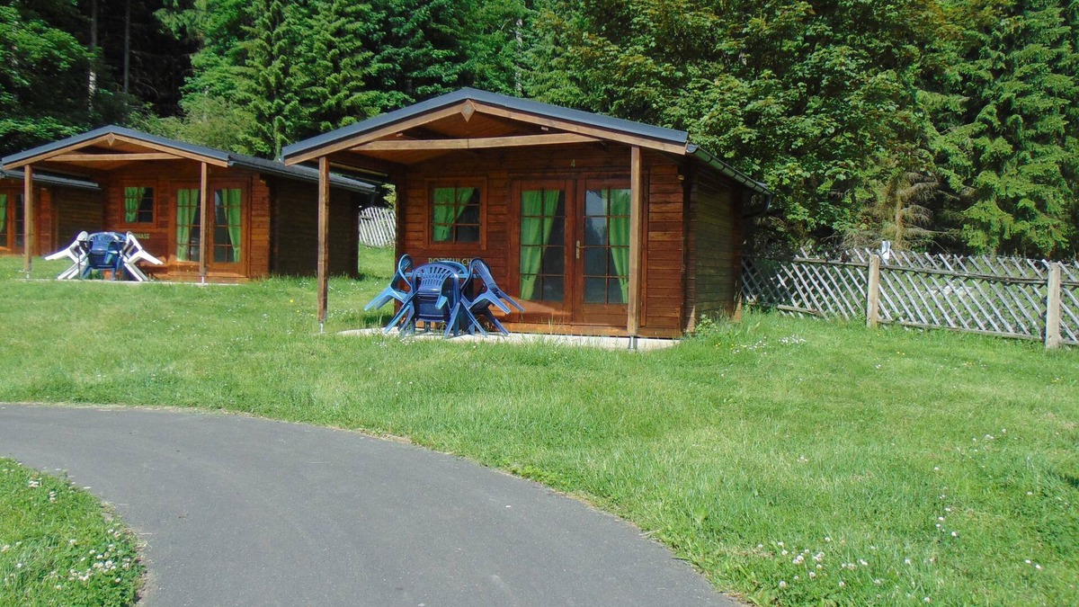 Gelenau Cabin | Squirrel" log cabin at the Gelenau outdoor pool