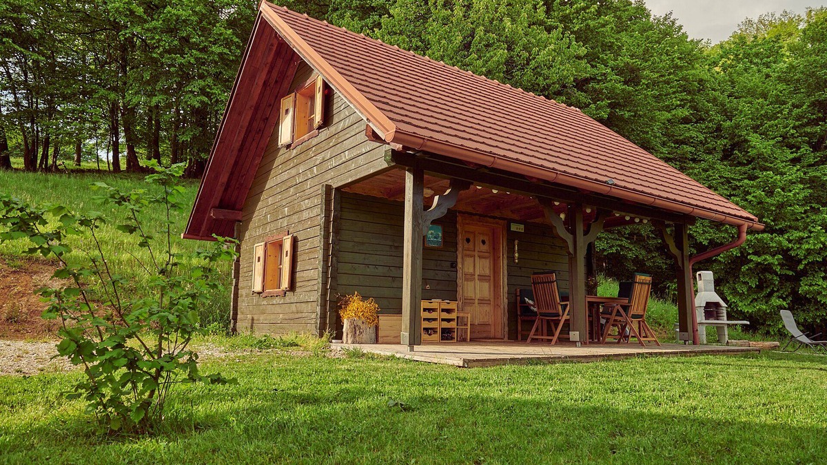 Olimje Cabin | Srčna, a beautiful peaceful log cabin on Tri vile estate with amazing view