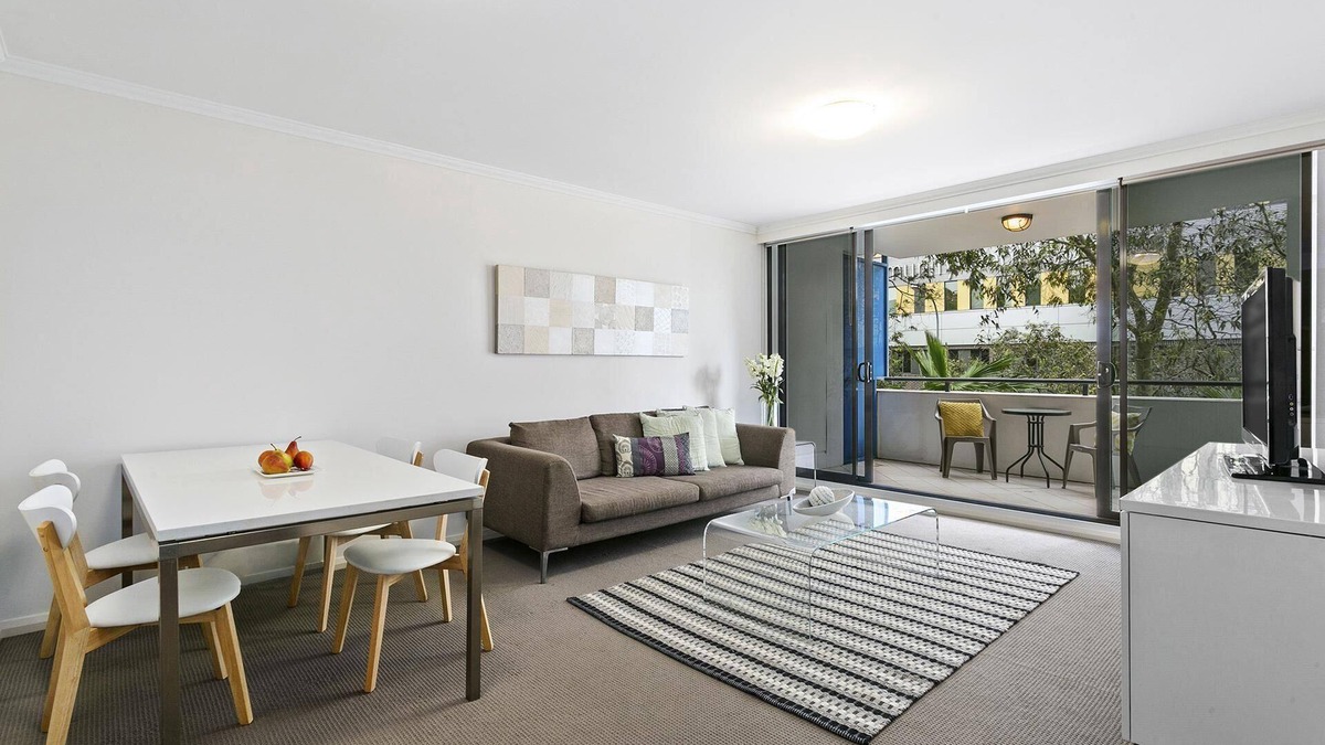 St. Leonards Apartment | St Leonards- HERB8 - Herbert Street - Modern 1BR with Balcony, Parking Pool in St Leonards