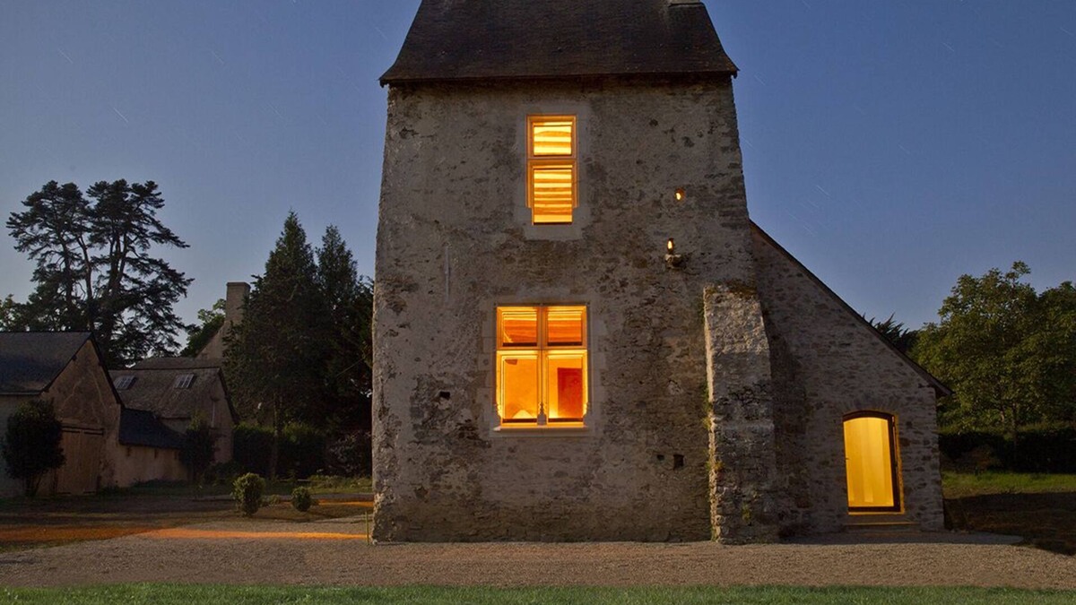 Saint-Brice House | St Michael's Tower on the site of the former Cistercian Abbey Bellebranche