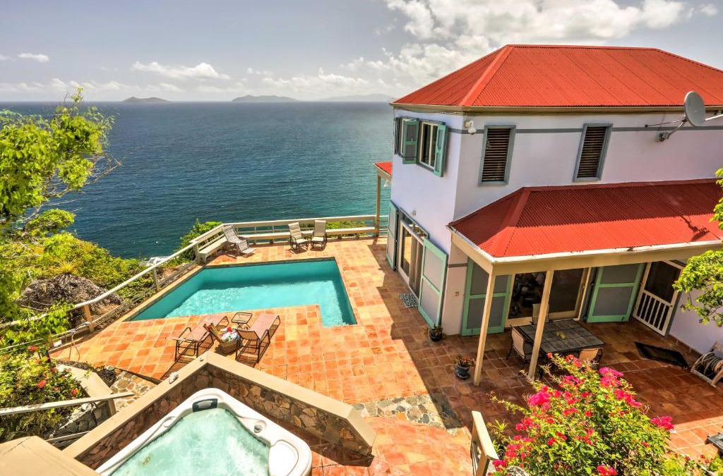 Magens Bay Villa | St Thomas Cliffside Villa with Pool and Hot Tub!