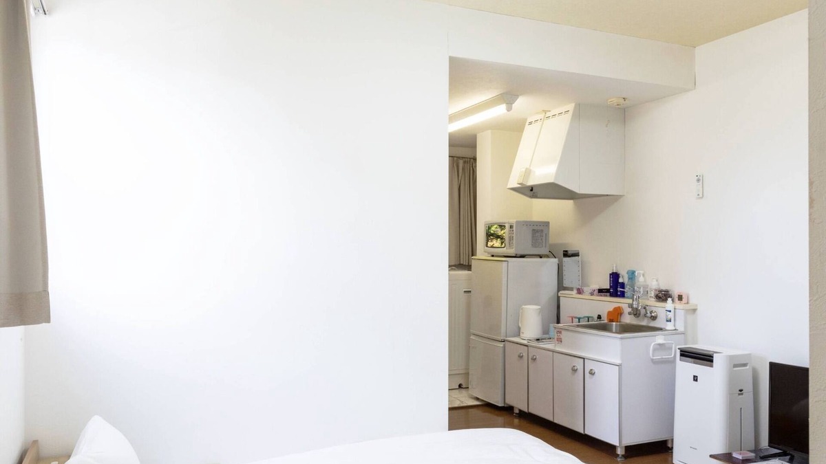 Fujikawaguchiko Apartment | Standard twin room double bed x 2 up to 4 peopl/Minamitsuru-gun Yamanashi