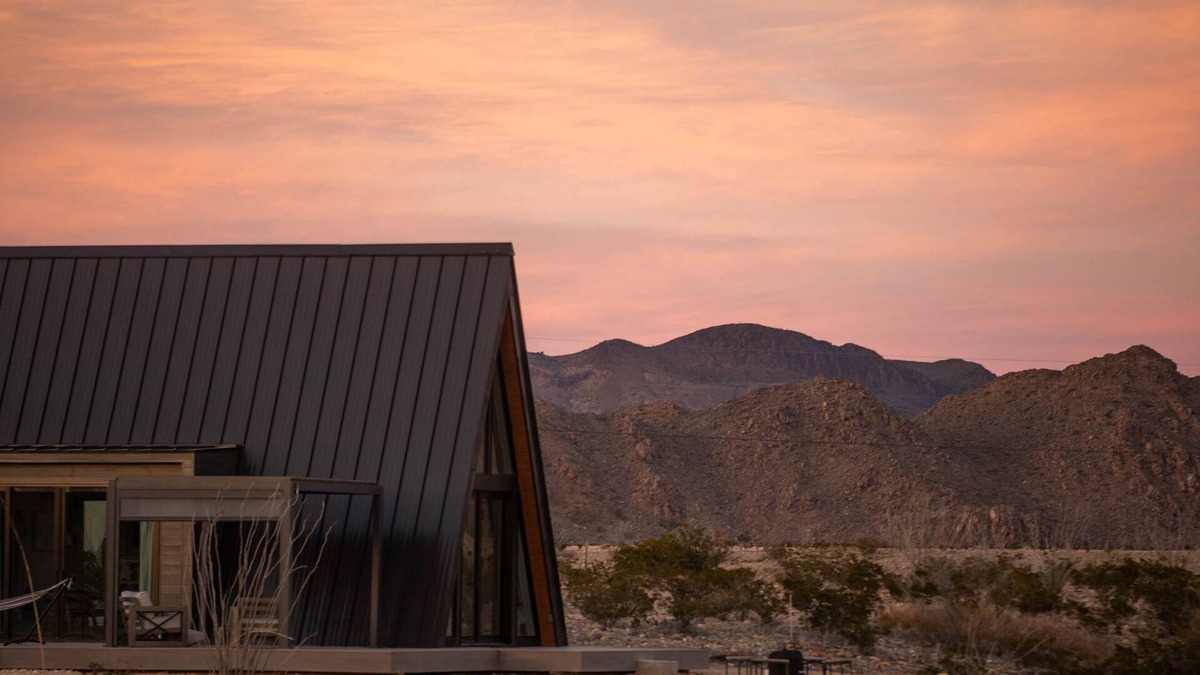 Study Butte-Terlingua Cabin | Stardust Big Bend Luxury A-Frame#10 with fab view