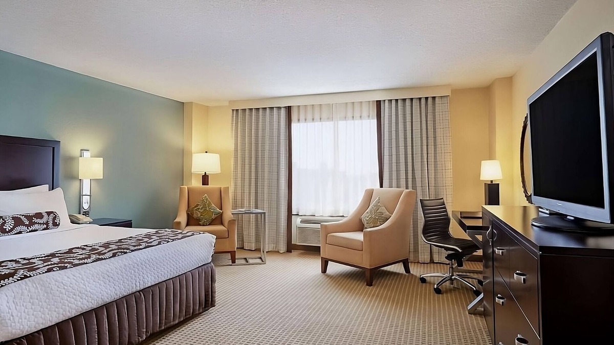 Eagan Park Hotel | Stay in a Contemporary Pet Friendly Hotel Near Delta Flight Museum! Outdoor Pool