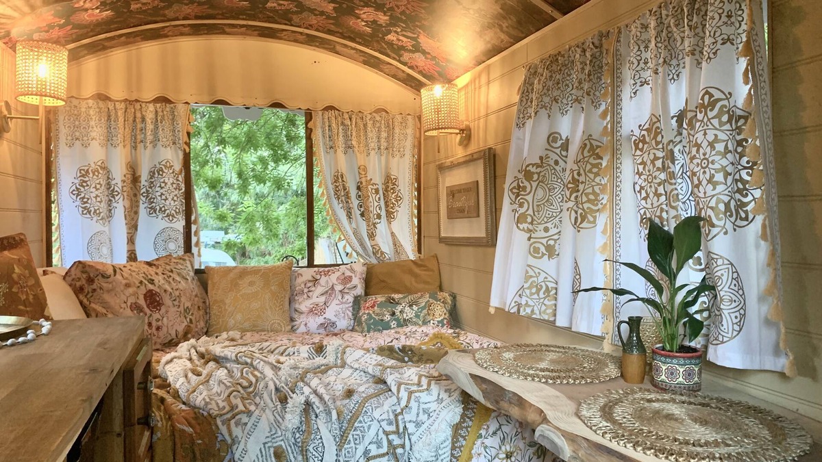 Bridgetown House | Stay in a gorgeous, vintage, very elegant, warm, cosy & characterful Gypsy Wagon