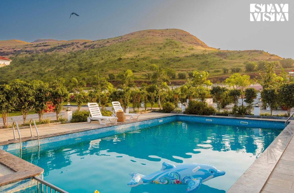 Nashik Villa | StayVista's Hill Crest Mansion - Hill-View Villa with Private Pool, Deck, Lawn & Gazebo