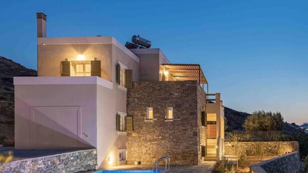 Posidonia House | Stelios-Korina Villa with Pool an Stunning View Posidonia Syros Cyclades Greece
