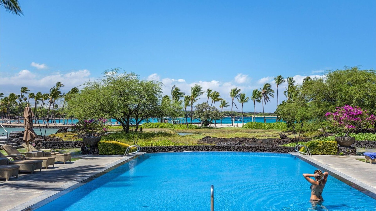 Waikoloa Condo | Steps to Beach Family Friendly in Private Setting Lots of Grass to Play On