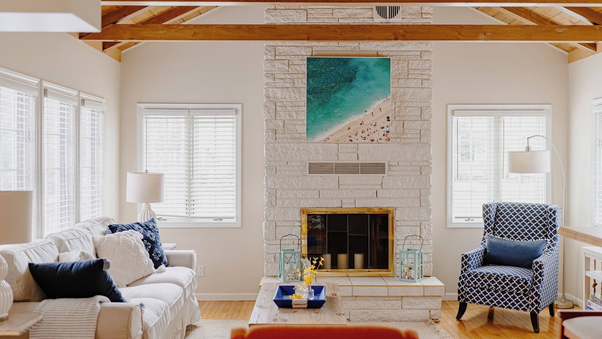 Grand Beach Cottage | Steps to beach, heated pool, big yard w/fire pit, 2 blks to playground