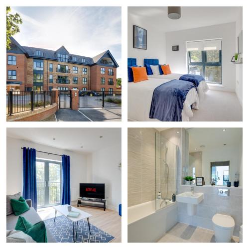 Stevenage Apartment | Stevenage Luxury 1 Bed Apartment Sleeps 4 WIFI Free Parking Secure by JM Short Lets