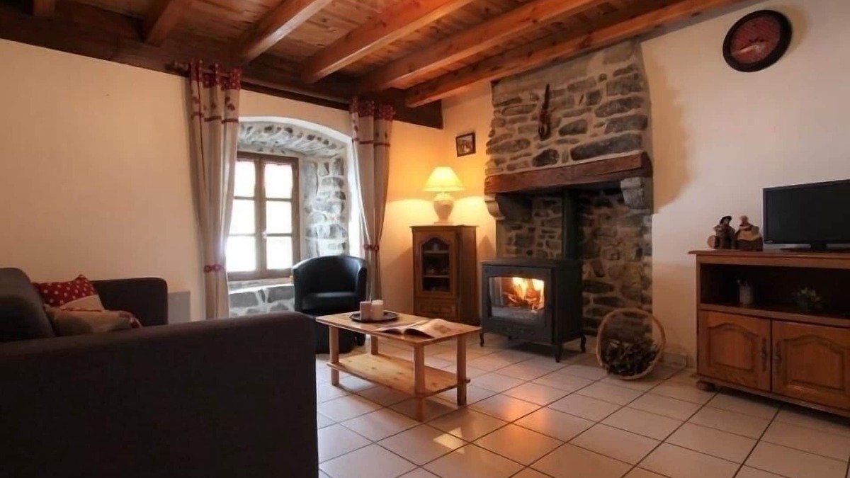 Saint-Front Cottage | Stone Cottage near Mont Mézenc with Garden and Cozy Wood Stove