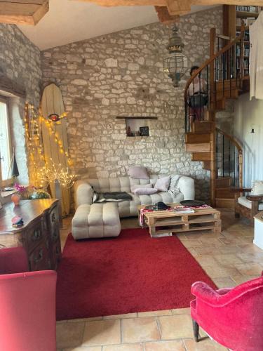 Saint-Beauzile House | Stone house, terraced garden and pool
