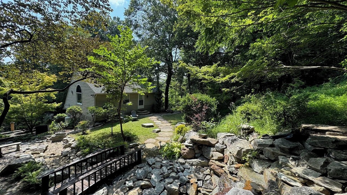 Tuscarora House | Stone Leaf Farm Private Nature Retreat with Pool, Waterfalls, Orchards & Gardens