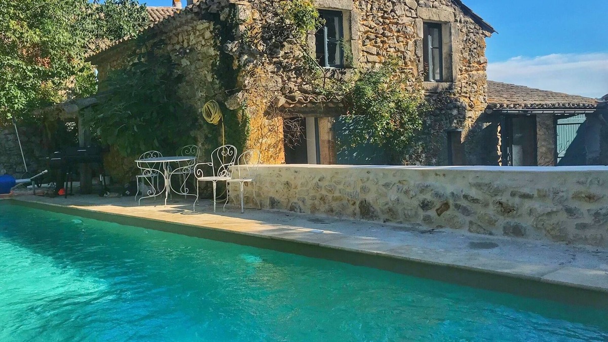 Lussan House | Stone Mazet with heated pool 15 minutes from Uzes