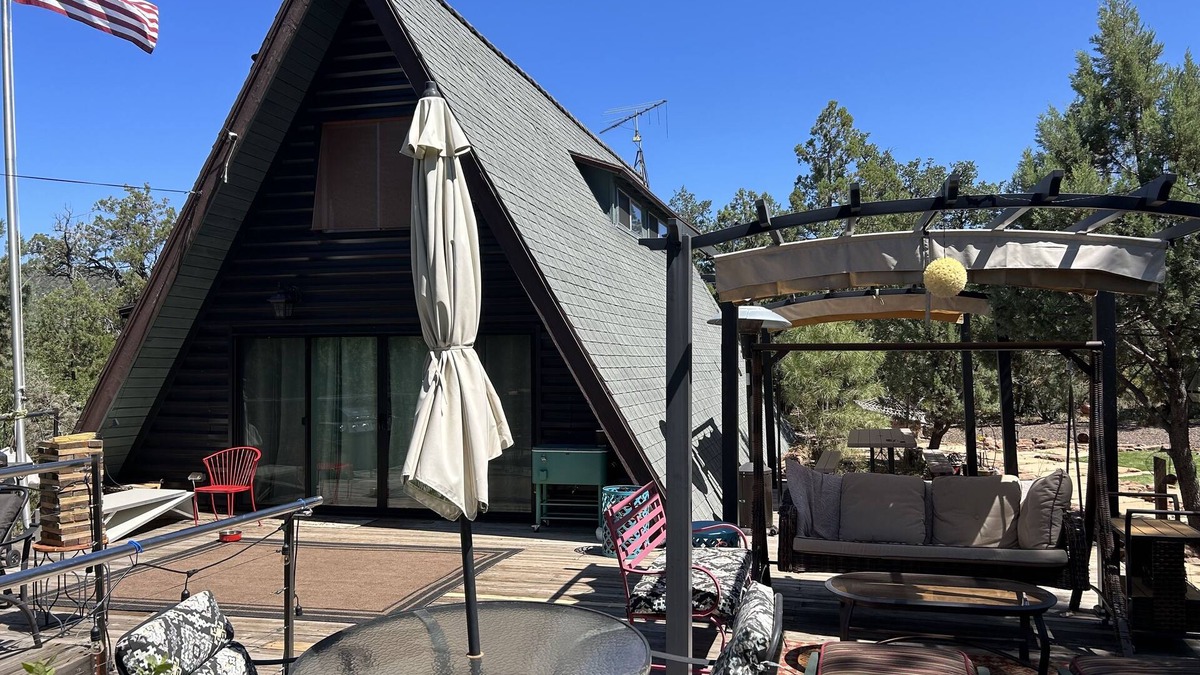 Strawberry Cabin | Strawberry Abbey. An A-frame in Strawberry, Arizona With a True Cabin Feel
