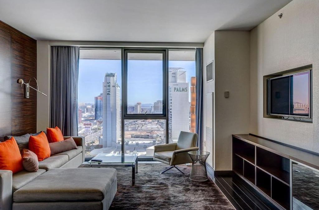 Las Vegas Apartment | Strip View Luxury Studio No Resort Fee Palms Place