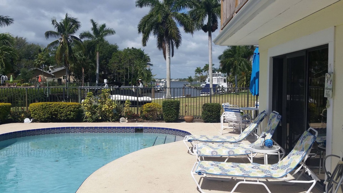 North River Shores House | Stuart Waterfront Tropical Paradise heated pool. Close to beaches and downtown.