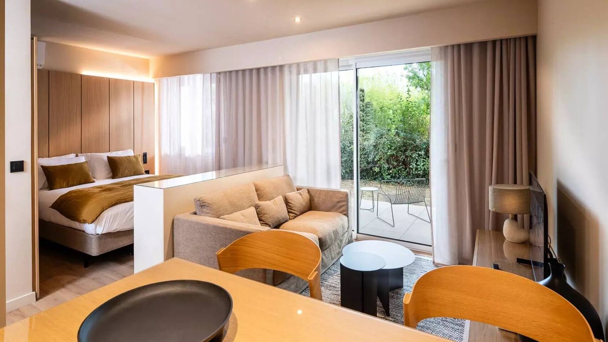 Baillargues Apartment | Studio 2 Personen Gartenansicht