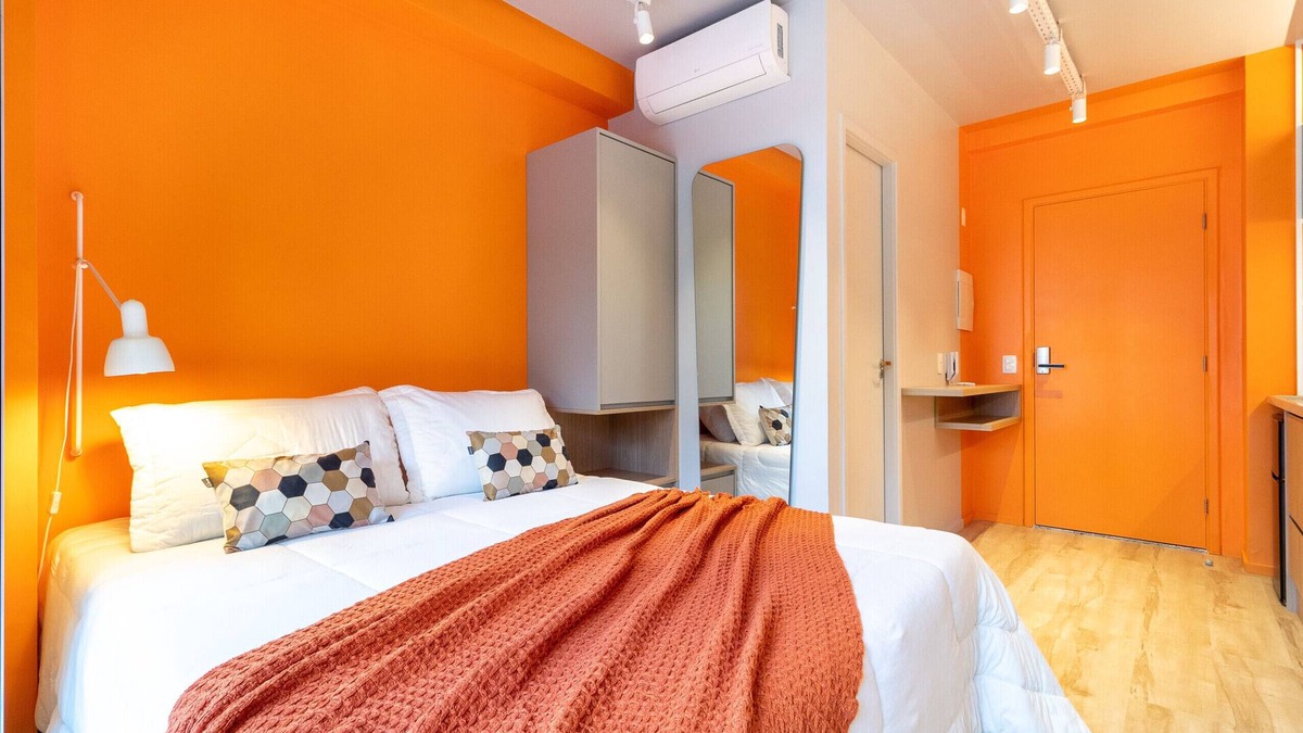 Vila Buarque Apartment | Studio A/c, Swimming pool and GYM