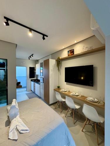Jardim Palmeiras Apartment | Studio aconchegante com varanda e garagem exclusiva