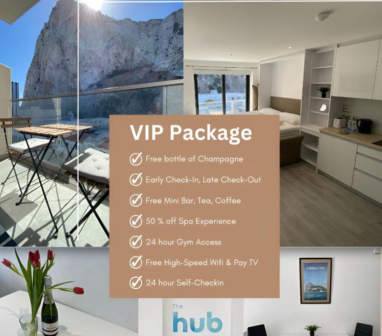 Gibraltar Apartment | Studio Apartment at the Hub - VIP Package
