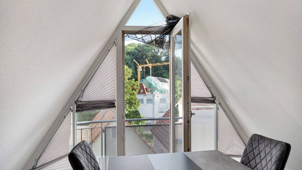 Bad Waldsee Apartment | Studio Apartment 'Fewo-4u' in the City of Bad Waldsee with Balcony and Wi-Fi