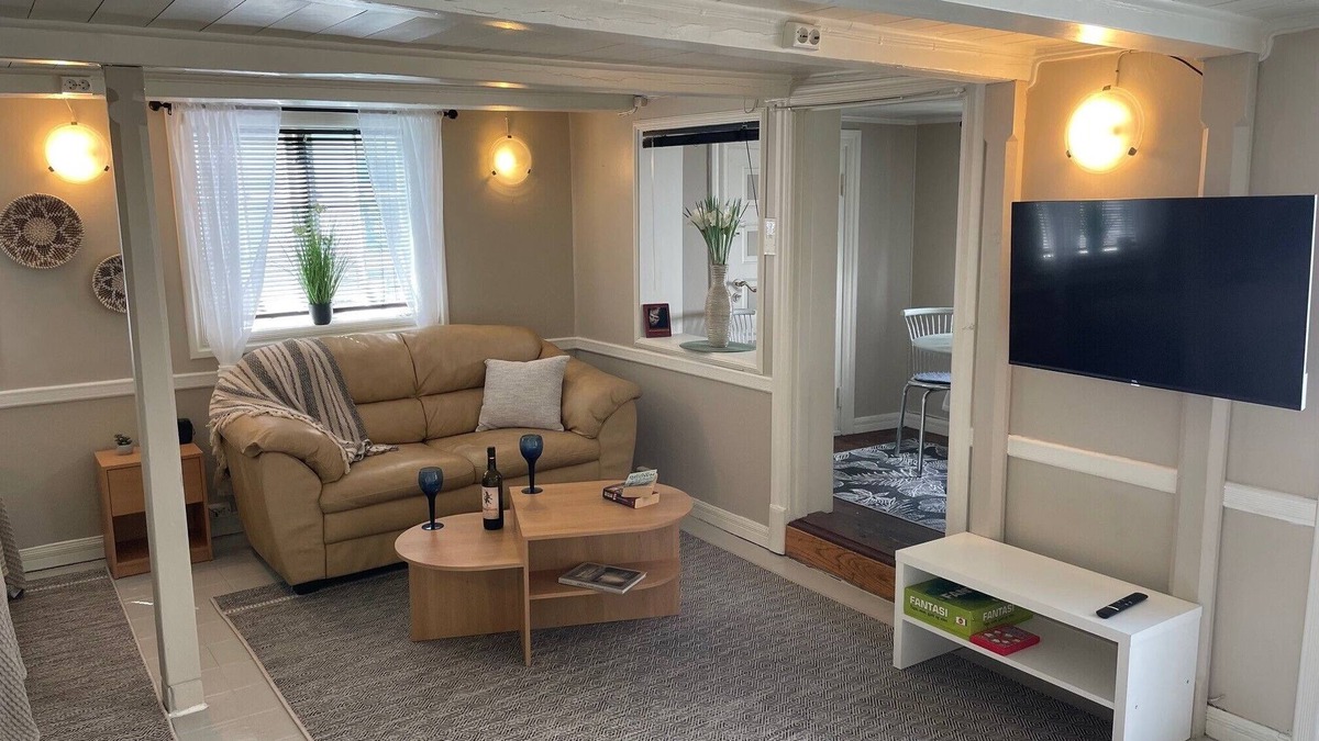 Stathelle Apartment | Studio Apartment med alt du Trenger ! Kort Avstand til Transport og Shopping !