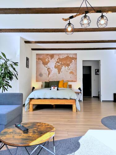Offenburg Apartment | Studio-Apartment mit Garten, Parkplatz & Küche
