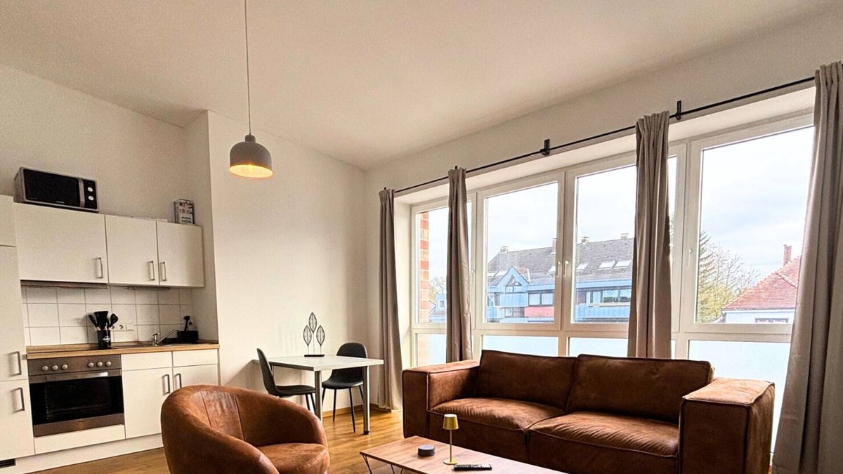 Lingen Apartment | Studio Apartment 'Panorama' with Wi-Fi