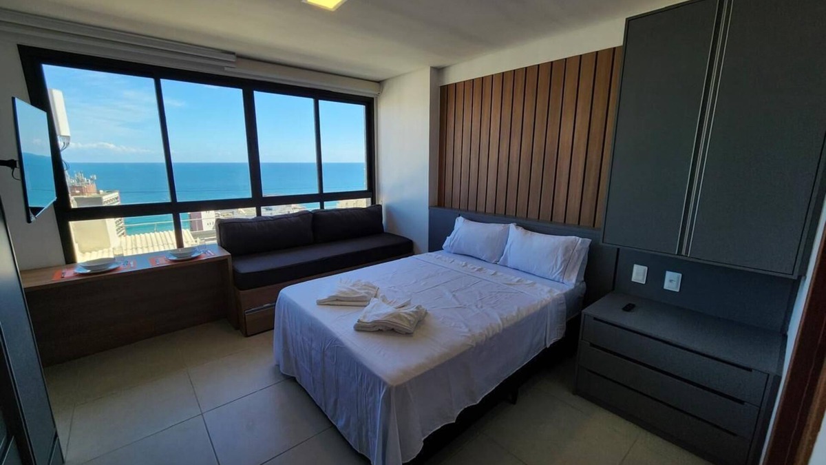 Barra Apartment | Studio Barra Salvador - Breathtaking ocean view in Barra Salvador Bahia.