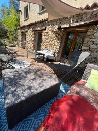 Piedigriggio House | Studio Bas de villa avec grande terrasse