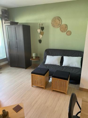 Le Couchant Apartment | Studio cabine moderne - parking & terrasse