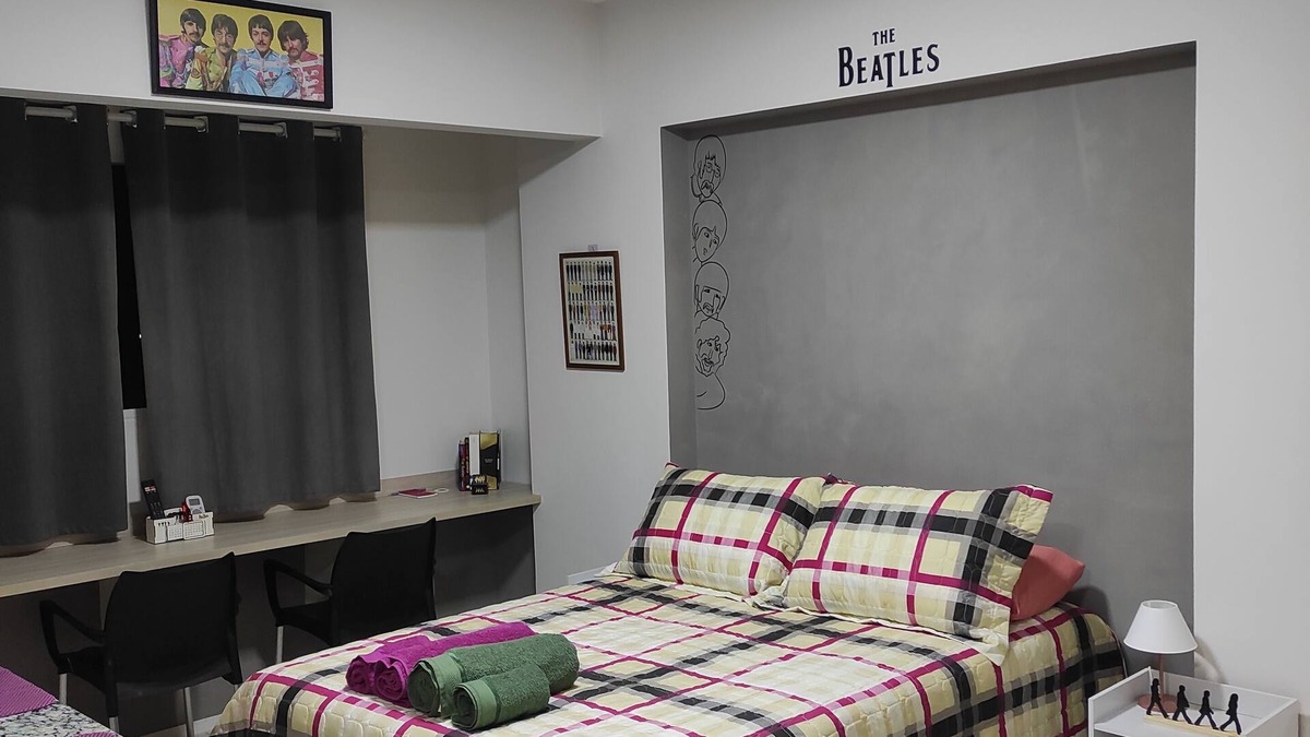 Araraquara Apartment | Studio Central em Araraquara Para até 3 Adultos - Espaço Beatles