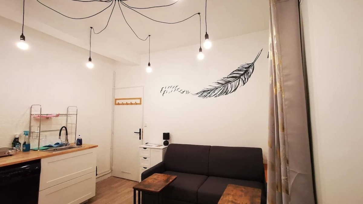 Rive-de-Gier Apartment | Studio City Center Rive de Gier | Netflix Wifi Ideal Displacement Pro