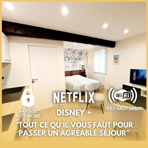 Cailloux-sur-Fontaines Apartment | Studio cosy à Cailloux Proche Lyon & nature