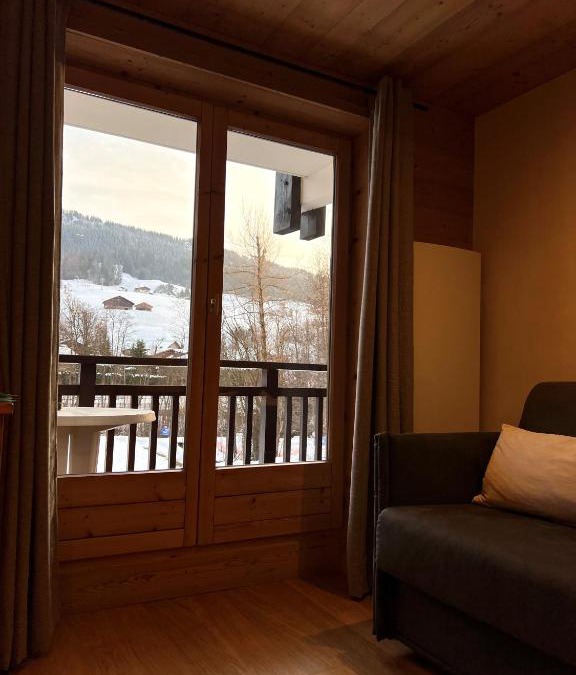 Praz-sur-Arly Apartment | Studio face aux pistes