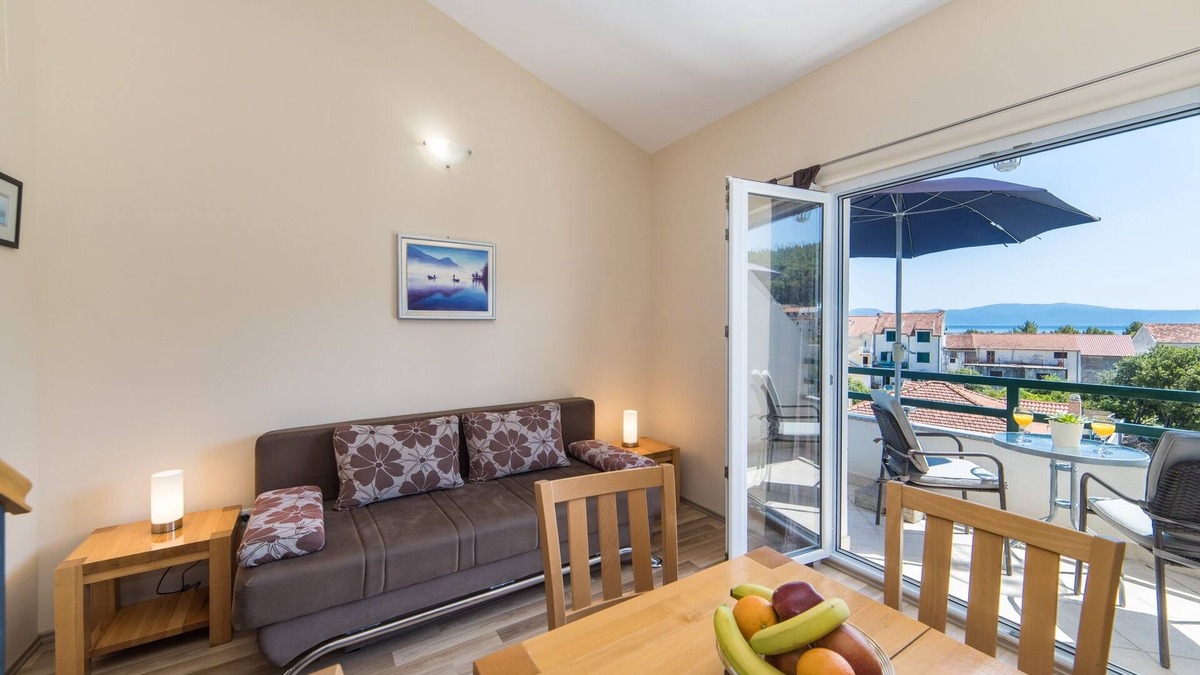Drvenik Apartment | Studio flat with balcony and sea view Drvenik Donja vala, Makarska (AS-9654-a)