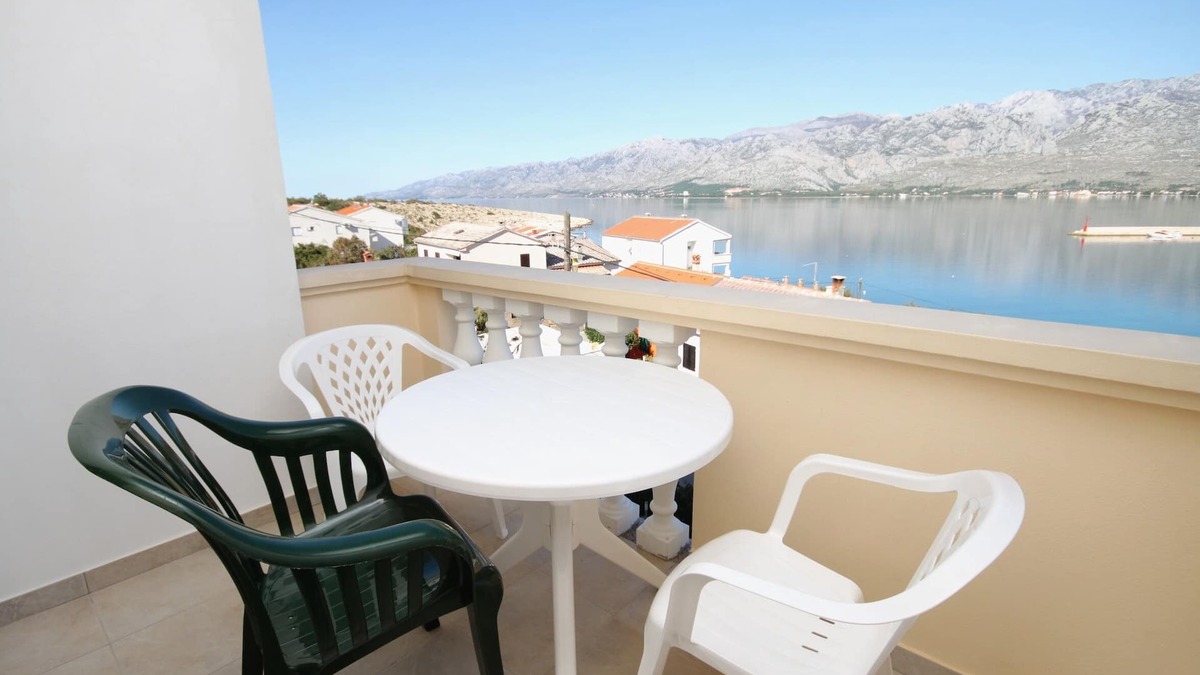Vinjerac Apartment | Studio flat with terrace and sea view Vinjerac, Zadar (AS-3248-j)