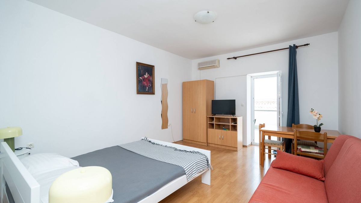 Zubovici Apartment | Studio flat with terrace and sea view Zubovići, Pag (AS-9365-b)